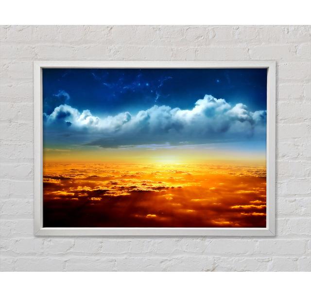 On The Clouds - Single Picture Frame Art Prints on Canvas Ebern Designs Size: 100cm H x 141.4cm W x 3.3cm D on Productcaster.