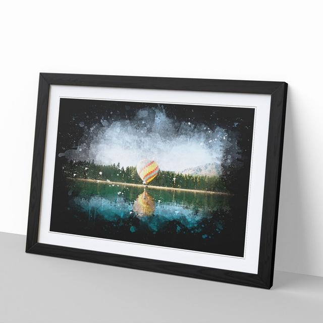 Hot Air Balloon Vol.1 - Picture Frame Graphic Art East Urban Home Size: 65cm H x 90cm W x 2cm D, Frame Option: Black Framed on Productcaster.