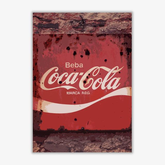 Coca Cola Vintage Sign - Print East Urban Home Format: No Frame, Size: 30 cm H x 21 cm W x 1 cm D on Productcaster.