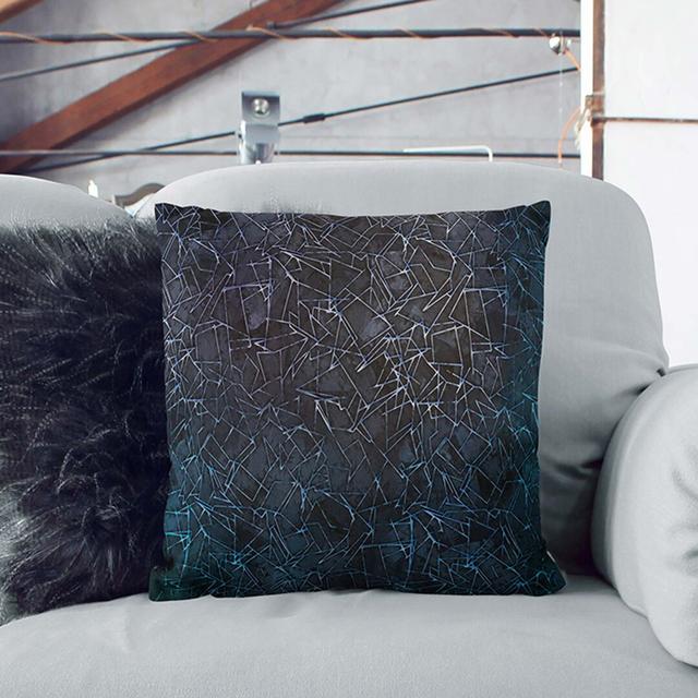 Geometric in Abstract Cushion with Filling East Urban Home Size: 40cm H x 40cm W x 15cm D, Backing Colour: Stone on Productcaster.