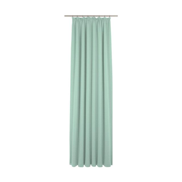 Salley Pinch Pleat Room Darkening Single Curtain Brayden Studio Panel Size: 255 W x 132 D cm, Colour: Light green on Productcaster.