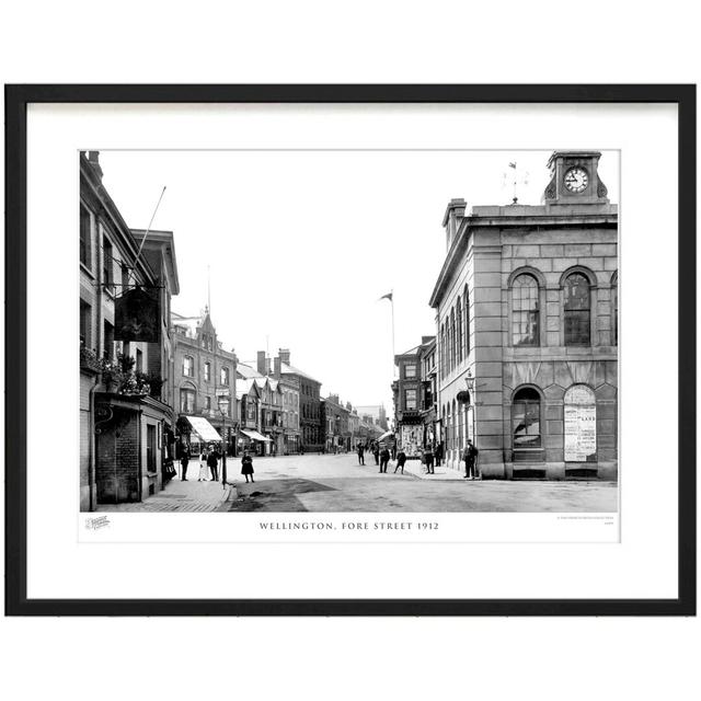 'Wellington, Fore Street 1912' - Picture Frame Photograph Print on Paper The Francis Frith Collection Size: 45cm H x 60cm W x 2.3cm D on Productcaster.