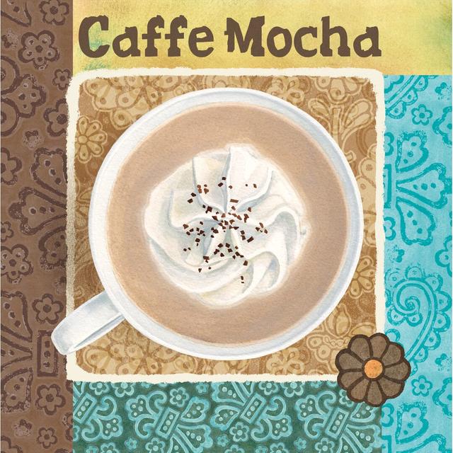 Caffe Mocha by Beth Grove - Wrapped Canvas Painting Print Rosalind Wheeler Size: 76cm H x 76cm W on Productcaster.