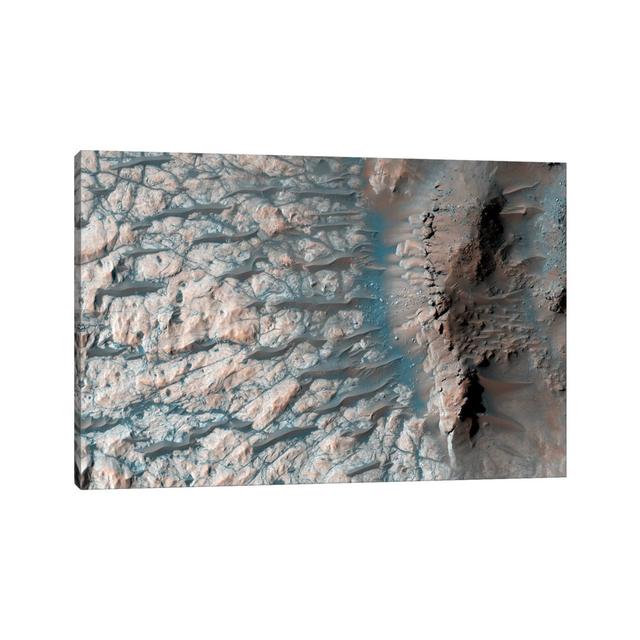 Part of the Floor of a Large Impact Crater in the Southern Highlands on Mars by Stocktrek Images - Wrapped Canvas Photograph Metro Lane Size: 45.72cm on Productcaster.