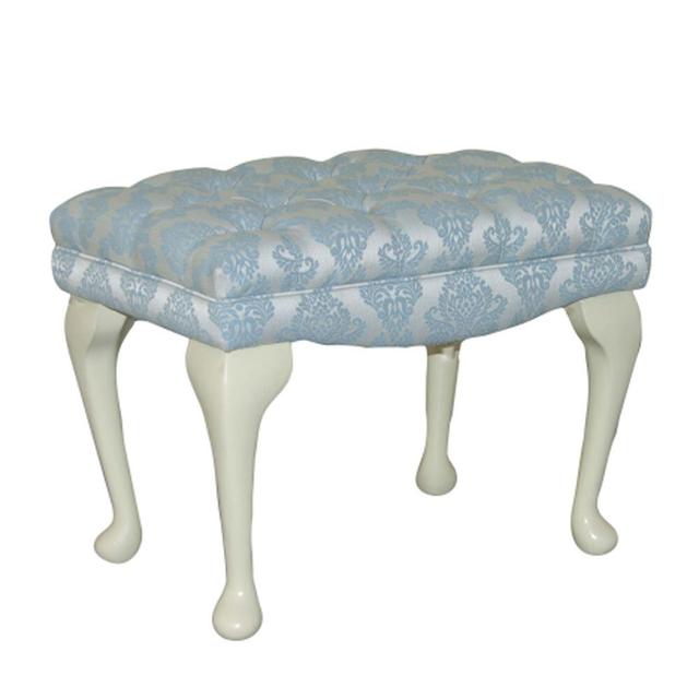 Loretta Solid Wood Dressing Table Stool Fairmont Park Leg Finish: Mahogany, Upholstery: Turin Espresso on Productcaster.