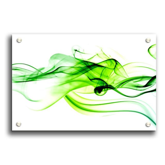 Green Smoke - Unframed Graphic Art Print on Acrylic East Urban Home Size: 84.1cm H x 118.9cm W on Productcaster.