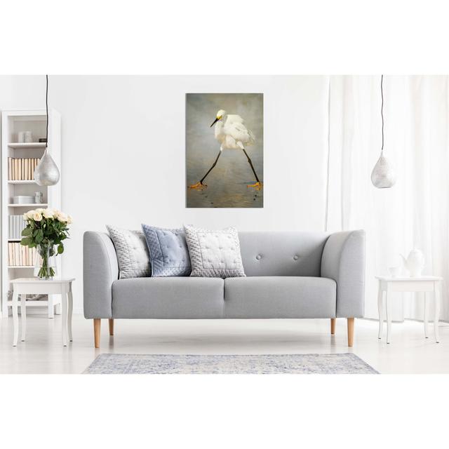 Panther Print Fine Art Prints White Egret Bird On Water Artistic Framed Canvas Print, Pictures For Home Walls, Bedroom, Living Room & Bathroom Decor 7 on Productcaster.