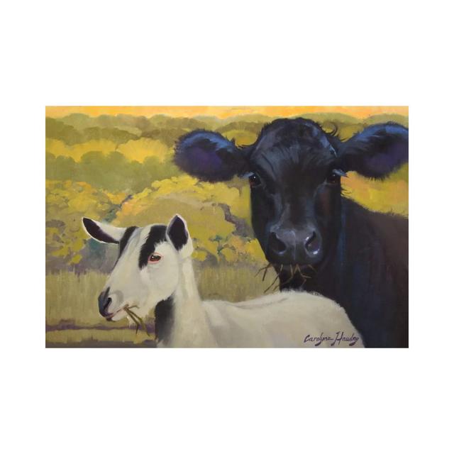 Farm Pals IV by Carolyne Hawley - Wrapped Canvas Painting Brambly Cottage Size: 30.5cm H x 45.7cm W x 1.9cm D on Productcaster.