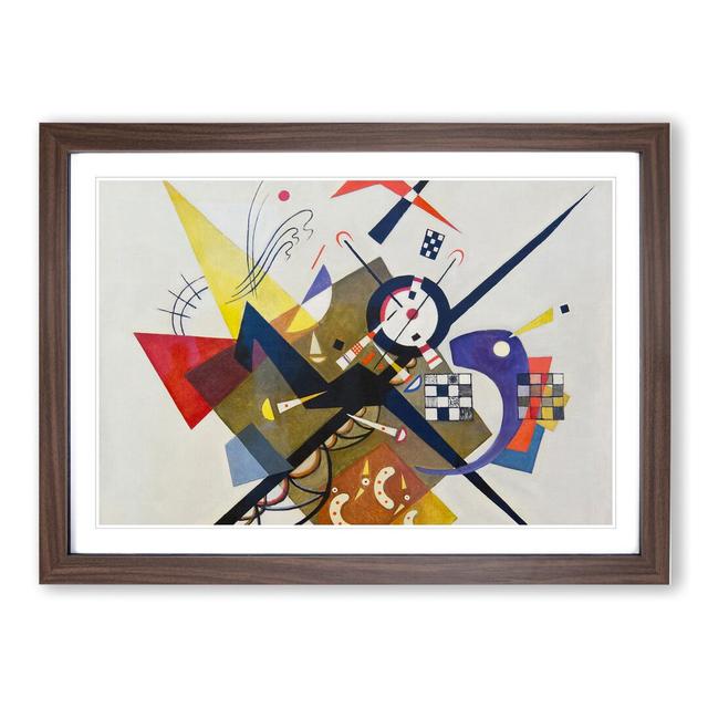 On White Ii by Wassily Kandinsky - Picture Frame Painting East Urban Home Frame Option: Walnut Framed, Size: 27cm H x 36cm W x 2cm D on Productcaster.