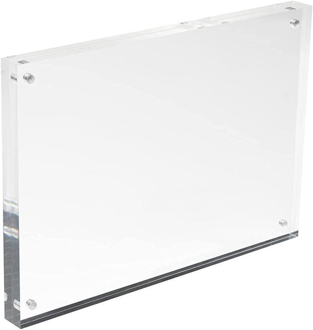 Alojz Plastic Magnetic Frame in Clear Metro Lane Size: 7cm H x 10cm W x 3cm D on Productcaster.