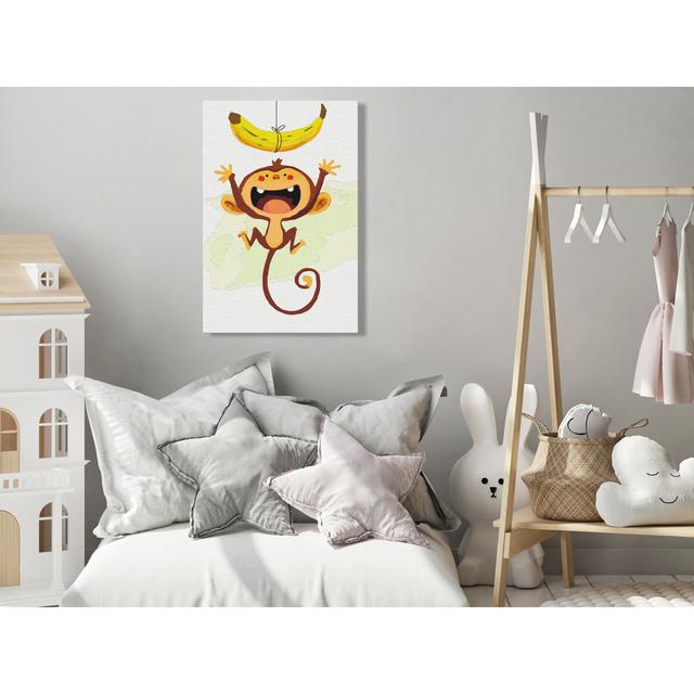 Leinwandbild Hungry Monkey - Malen nach Zahlen Roomie Kidz on Productcaster.