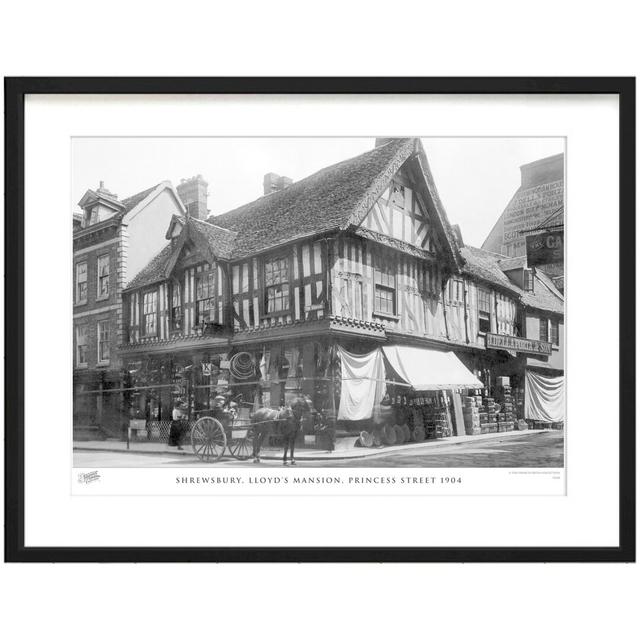 'Shrewsbury, Lloyd's Mansion, Princess Street 1904' - Picture Frame Photograph Print on Paper The Francis Frith Collection Size: 40cm H x 50cm W x 2.3 on Productcaster.