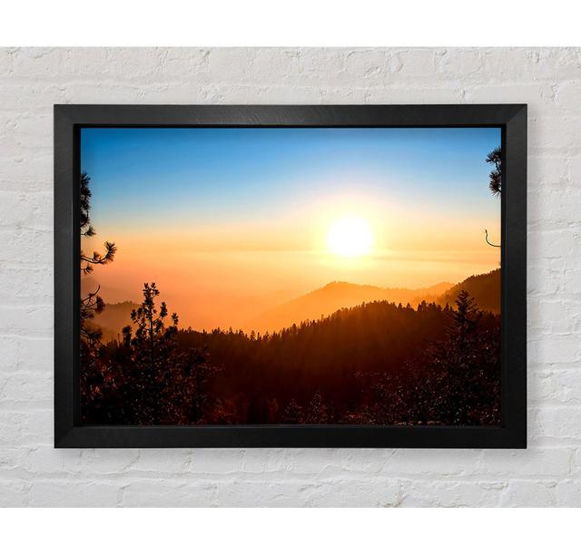 Foggy Sunset - Print Union Rustic Size: 84.1cm H x 118.9cm W x 3.4cm D on Productcaster.