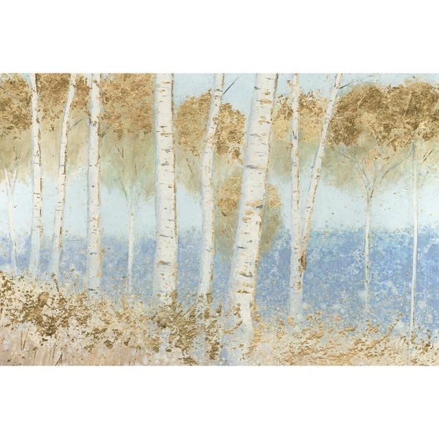 Summer Birches by James Wiens - Wrapped Canvas Painting Union Rustic Size: 30cm H x 46cm W on Productcaster.