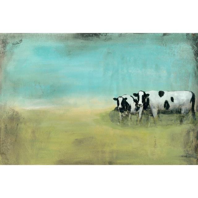 Country Drive Cows I by Naomi McCavitt - Wrapped Canvas Painting August Grove Size: 61cm H x 91cm W on Productcaster.