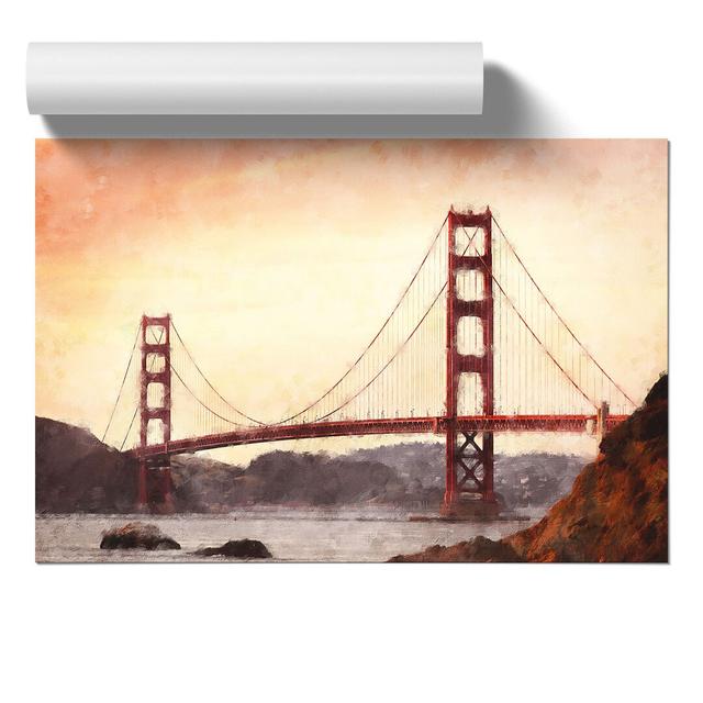 Golden Gate Bridge Vol.3 - Unframed Graphic Art East Urban Home Size: 30cm H x 42cm W x 0.1cm D on Productcaster.