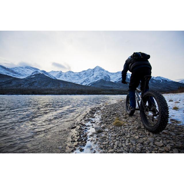 Winter Fat Biking In Canada by GibsonPictures - No Frame Print on Canvas 17 Stories Size: 80cm H x 120cm W on Productcaster.