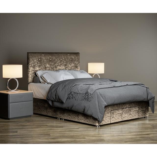 Taliesin Divan Bed Base 17 Stories Size: Kingsize (5'), Colour: Truffle on Productcaster.