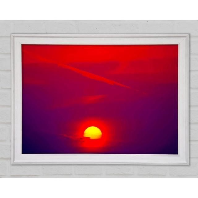 The Glow Of The Red Sun Framed Print Bright Star Size: 21cm H x 29.7cm W x 1.5cm D on Productcaster.