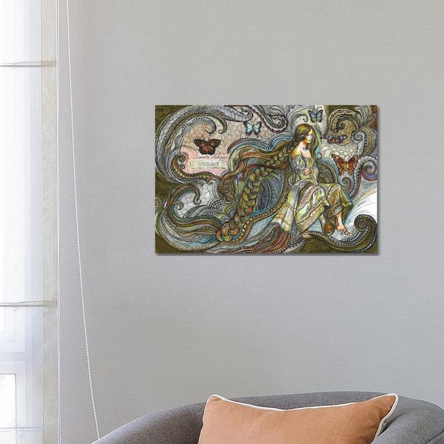 Butterfly Fairy by Fanitsa Petrou - Wrapped Canvas Print ClassicLiving Size: 45.72cm H x 66.04cm W x 1.9cm D on Productcaster.