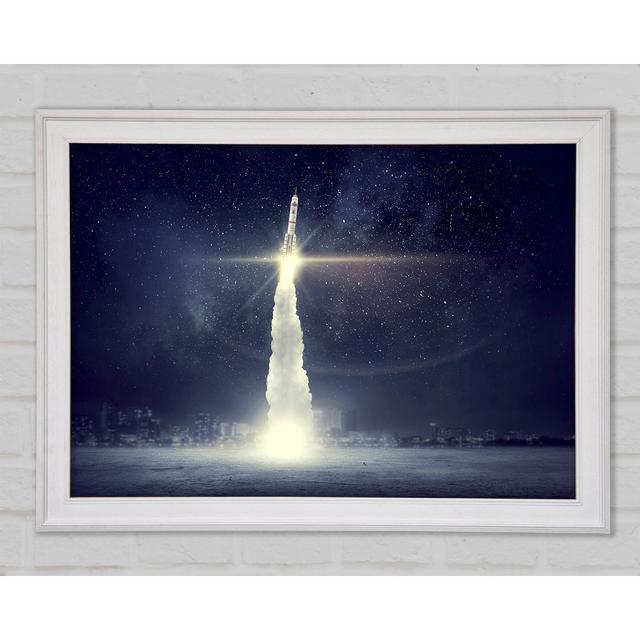 Rocket Skies - Single Picture Frame Art Prints Williston Forge Size: 84.1cm H x 118.9cm W x 1.5cm D on Productcaster.