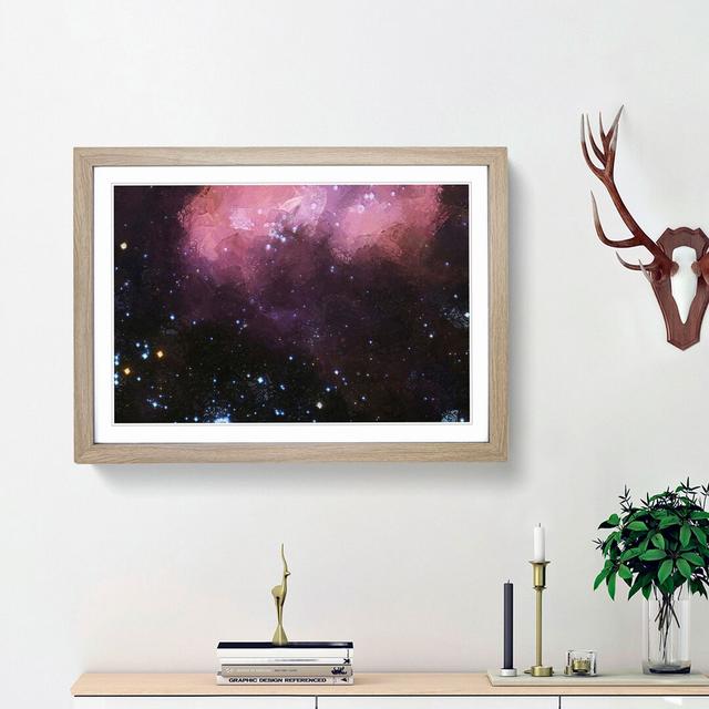 Out of Space Vol.28 in Abstract - Picture Frame Graphic Art Print East Urban Home Size: 62cm H x 87cm W x 2cm D, Frame Option: Oak Framed on Productcaster.