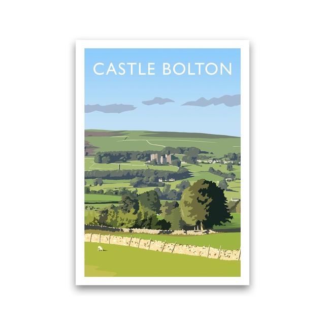 Castle Bolton Portrait by Richard O'Neill - Print Corrigan Studio Format: Unframed, Size: 59cm H x 42cm W x 1cm D on Productcaster.