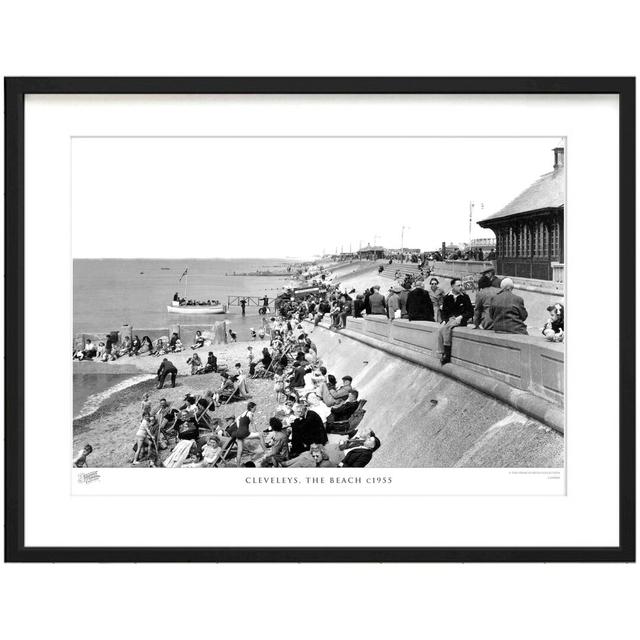 Cleveleys, The Beach C1955 - Single Picture Frame Print The Francis Frith Collection Size: 60cm H x 80cm W x 2.3cm D on Productcaster.