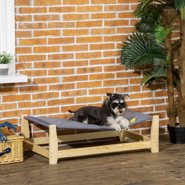 Erhöhtes Hundebett Haustierbett mit Kissen Hundeliege Haustierliege Hundeschlafplatz Katzenbett PawHut on Productcaster.