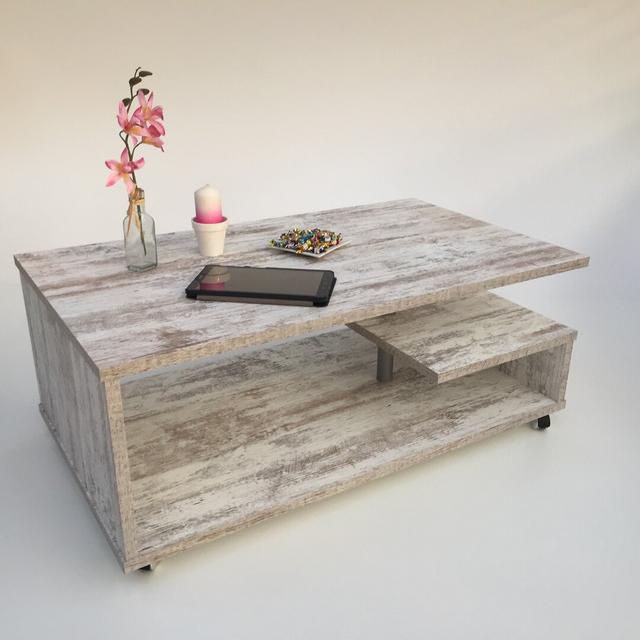 Selim coffee table 17 Stories Colour: Canyon White Pine on Productcaster.