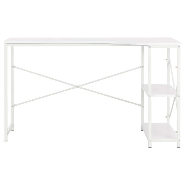 Mansell L-Shape Computer Desk Borough Wharf Size: 70cm H x 120cm W x 72cm D, Top Colour: White on Productcaster.