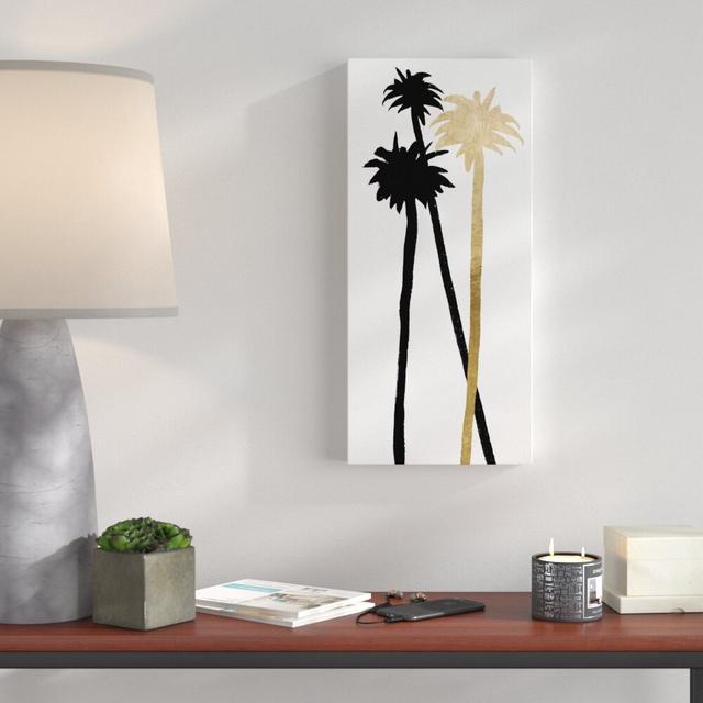 Palm Shade by Oliver Gal - Print East Urban Home Size: 91cm H x 41cm W x 4cm D, Format: Wrapped Canvas on Productcaster.