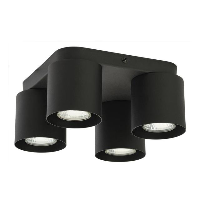 Avenley Flush Mount 17 Stories Fixture Finish: Black, Shade Colour: Black on Productcaster.