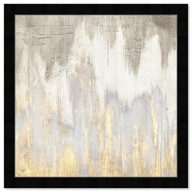 Abstract Elegant Strokes Texture by Oliver Gal - Painting Oliver Gal Frame Colour: Black Framed, Size: 60.96cm H x 60.96cm W on Productcaster.