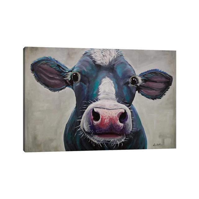 Cow - Clara Belle - Painting Print on Canvas Brambly Cottage Format: Wrapped Canvas, Size: 30.48cm H x 45.72cm W x 1.91cm D on Productcaster.