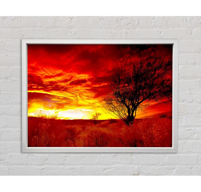 Roter Yorkshire Dales Sonnenaufgang - Druck Bright Star Größe: 59,7 cm H x 84,1 cm B x 3,3 cm T on Productcaster.