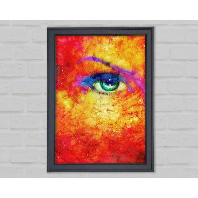 Fire Woman Framed Print Rosalind Wheeler Size: 29.7cm H x 42cm W x 1.5cm D, Format: Grey Framed Paper on Productcaster.