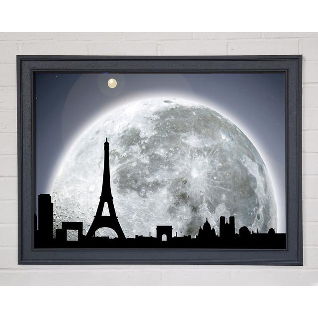 Paris By Moonlight - Single Picture Frame Art Prints Brayden Studio Size: 59.7cm H x 84.1cm W x 1.5cm D on Productcaster.