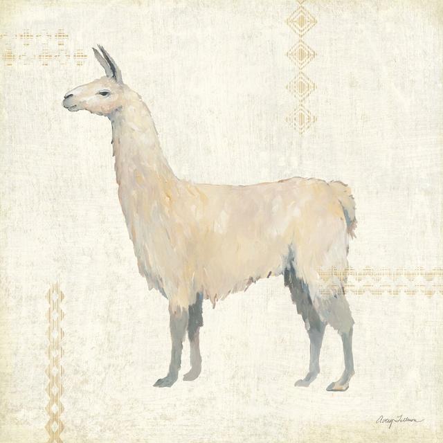 Llama Land VI by Avery Tillmon - Wrapped Canvas Graphic Art Brambly Cottage Size: 51cm H x 51cm W on Productcaster.