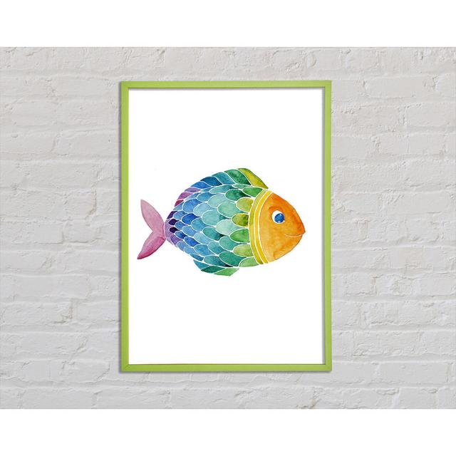 Fish Smile - Single Picture Frame Art Prints Highland Dunes Size: 29.7cm H x 21cm W x 2cm D on Productcaster.