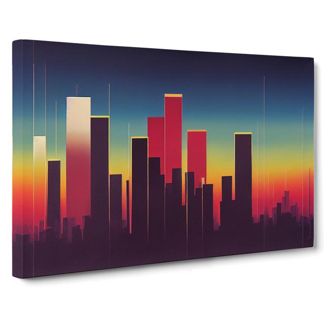 Showstopping City Skyline - Wrapped Canvas Graphic Art 17 Stories Size: 40cm H x 60cm W x 3cm D on Productcaster.