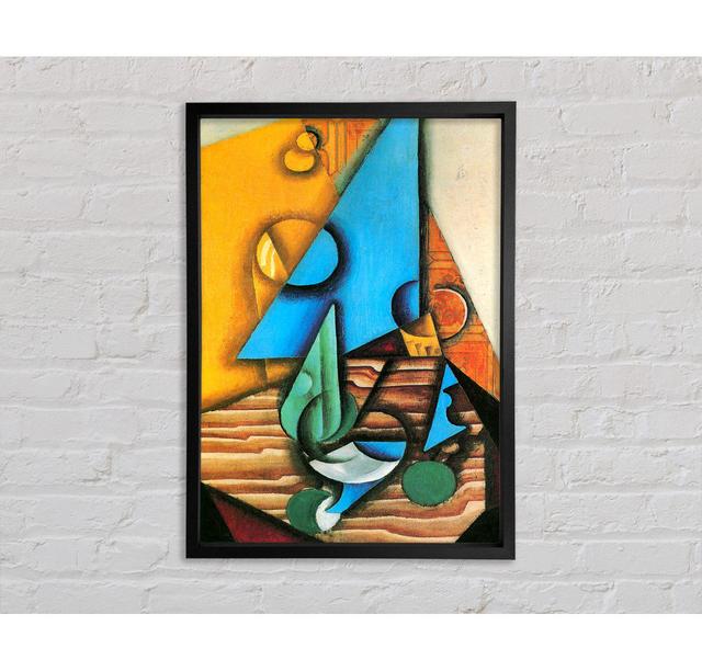 Juan Gris Bottle And Glass On A Table Framed Print Ivy Bronx Size: 84.1cm H x 118.9cm W on Productcaster.