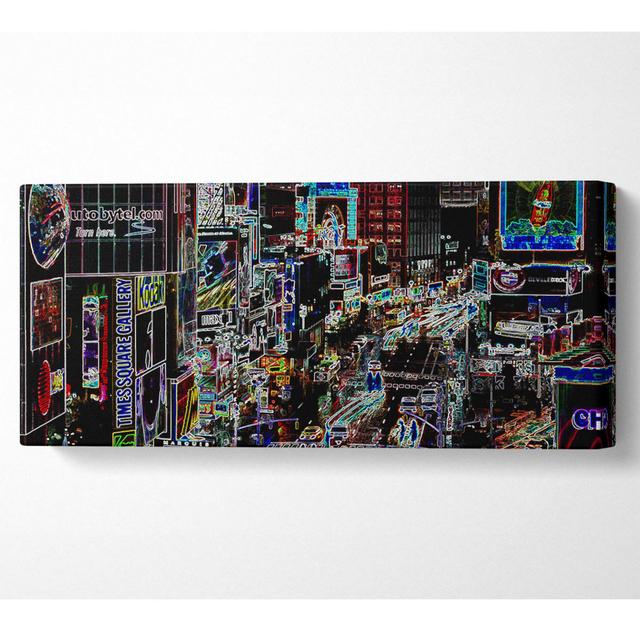 Rush Hour Psychedelic - Wrapped Canvas Art Prints Ebern Designs Size: 71cm H x 162.5cm W on Productcaster.