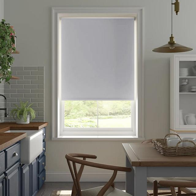 Blackout Roller Blind My Home Store Finish: White, Size: 45 cm L x 60 cm W on Productcaster.