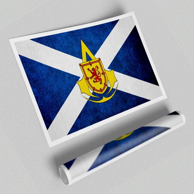 Scottish Guild Flag - Graphic Art Print on Paper East Urban Home Size: 100cm H x 141.4cm W on Productcaster.