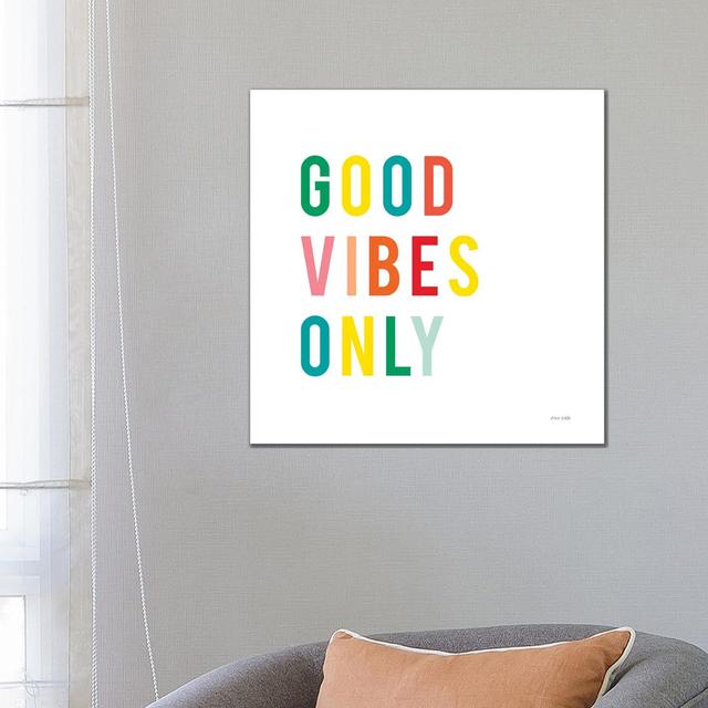 Good Vibes Only Happy Larry Size: 66.04cm H x 66.04cm W x 1.91cm D on Productcaster.