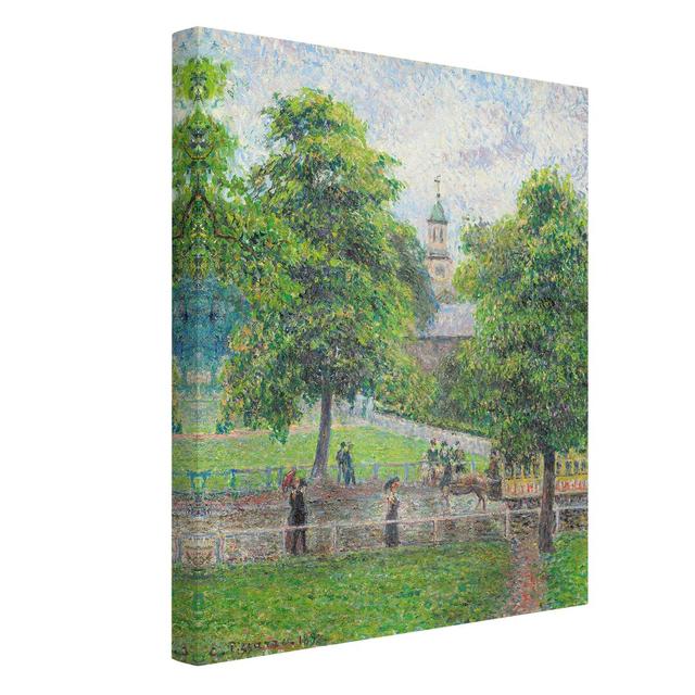 Camille Pissarro - Saint Anne's Church, Kew, London wall art on canvas Rosalind Wheeler Format: 330g/m³ recycled canvas, Size: 40cm H x 30cm W on Productcaster.