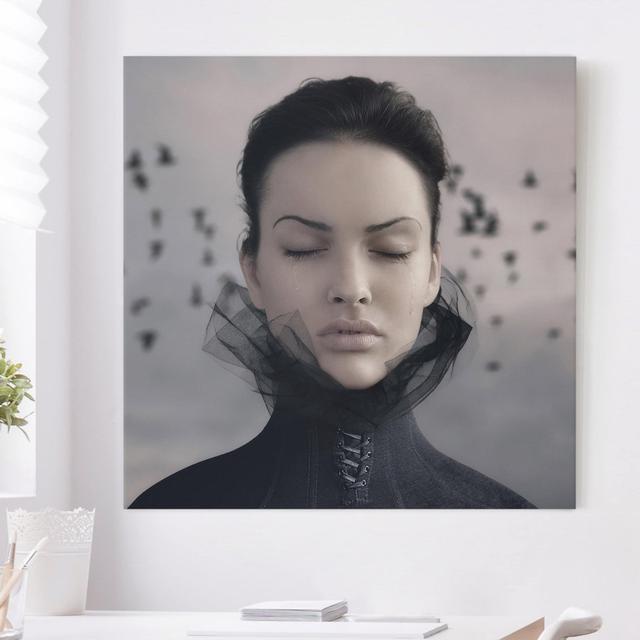 12664/Squared/Wall Art - Portrait of a Weeping Woman Ebern Designs Size: 40cm H x 40cm W on Productcaster.