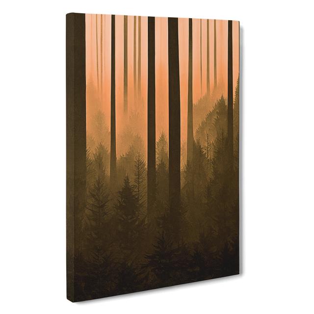 Autumnal Pine Tree Forest Alpen Home Size: 60cm H x 40cm W x 3cm D on Productcaster.