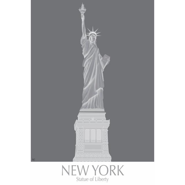 New York Statue Of Liberty Monochrome Maturi Size: 122cm H x 81cm W on Productcaster.